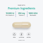 Vitanica Opti-Recovery, Pre & Post Surgery Support, Wound Care, BBL, Tummy Tuck, C Section & Postpartum Vitamin Essentials Healing Support, Scar, Shoulder, Hysterectomy, Breast & Lipo, Vegan, 60 Caps