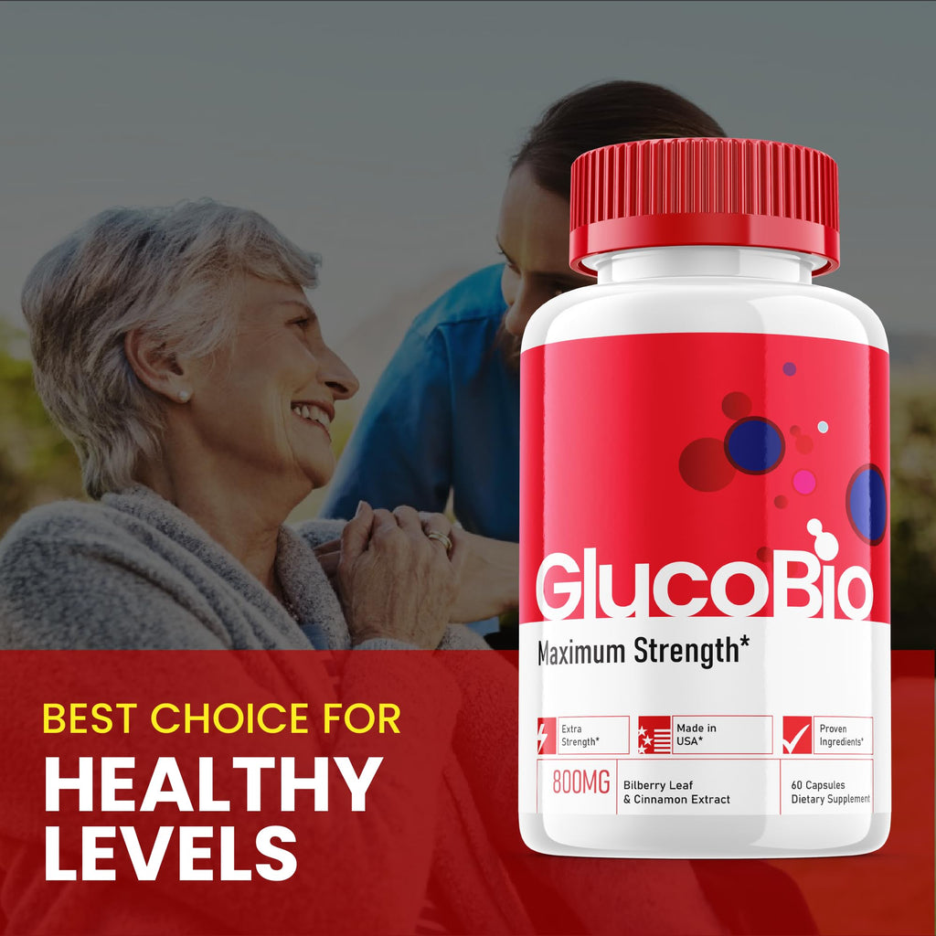 (5 Pack) Glucobio Capsules - Official Formula - Gluco Bio Support Supplement Vitamin, Glucobio Health Wellness Capsules Maximum Strength, Glucobio, Gluco Bio Pills Advanced Support (300 Capsules)