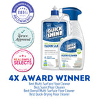 Quick Shine Multi Surface Floor Cleaner 27oz, 6Pk | Ready to Use-Streak Free- No Rinse | Use on Hardwood, Laminate, Luxury Vinyl Plank & Stone | Use in Spray Mops & Vac Mops | Safer Choice Cleaner