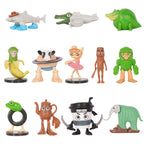 12 Pack Italian Brainrot Toys - Italian Brainrot Figures set featuring Ballerina Cappuccina, Chimpanzini Bananini, Bombardino Crocodilo, Tralalero Tralala and many more，Perfect Collection for Fans
