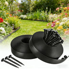 Garden Edging Border/Landscape Edging,100FT 2 Inch Tall Plastic Flexible Lawn Border with 150 Stakes,No Dig Garden Edging Kit for Landscaping,Garden Bed,Yard,Flower Bed,Pathway