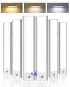 AMETHEUS 6-Pack Under Cabinet Lighting, 1800mAh Rechargeable Battery Motion Sensor Light Indoor, Dimmable & 3 Color Temps, Magnetic Closet Lights, Wireless Under Counter Lights for Kitchen (8inch)