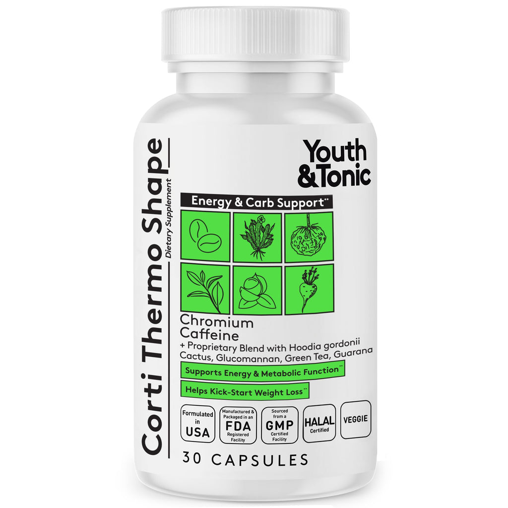 Youth & Tonic Weight Loss Pills for Women & Men, Energy & Caffeine Pills