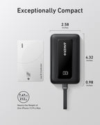 Anker Power Bank,10,000mAh 30W with USB-C Travel Essential Portable Charger