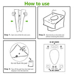 Disposable Toilet Seat Covers - 70-Pack Waterproof XL Travel Pack