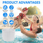 MREEGS SPX1082CA 7" Pool Skimmer Basket Replacement Parts for Hayward and Aladdin B-152 Skimmer Models, SP1082 SP1083 SP1084 1085 1086 SP1075 1075T 1076 1077 Skimmers Basket - White