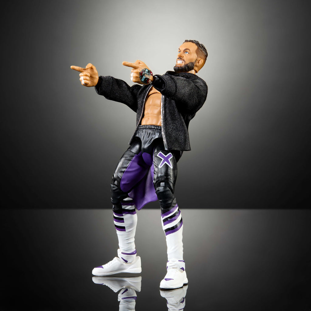 Mattel WWE Elite Action Figure & Accessories, 6-inch Collectible Finn Balor with 25 Articulation Points, Life-Like Look & Swappable Hands