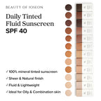 Beauty of Joseon Daily Tinted Fluid Sunscreen 12 Shades for Face Moisturizing Broad Spectrum SPF 40 Korean Skincare 50ml, 1.69 fl.oz #LN110