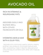 velona Avocado Oil 64 Fl Oz | 100% Pure and Natural Carrier Oil | Expeller-Pressed | Hair, Body and Skin Care | Use Today - Enjoy Results
