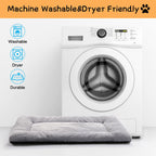 Dog Crate Pad Washable Dog Bed for Crate Medium Cozy Mat 36-Inch Gray