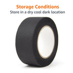 Amazon Basics No Residue, Non-Reflective Gaffers Tape for Photography, 2 inch x 90 feet, Black (Pack of 2)