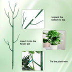 Qaobo 10 Pack Stackable Plant Support Stakes, Climbing Plant Support Structures for Monstera, Pothos, Philodendron Garden Plant Stakes for Indoor Outdoor Plants