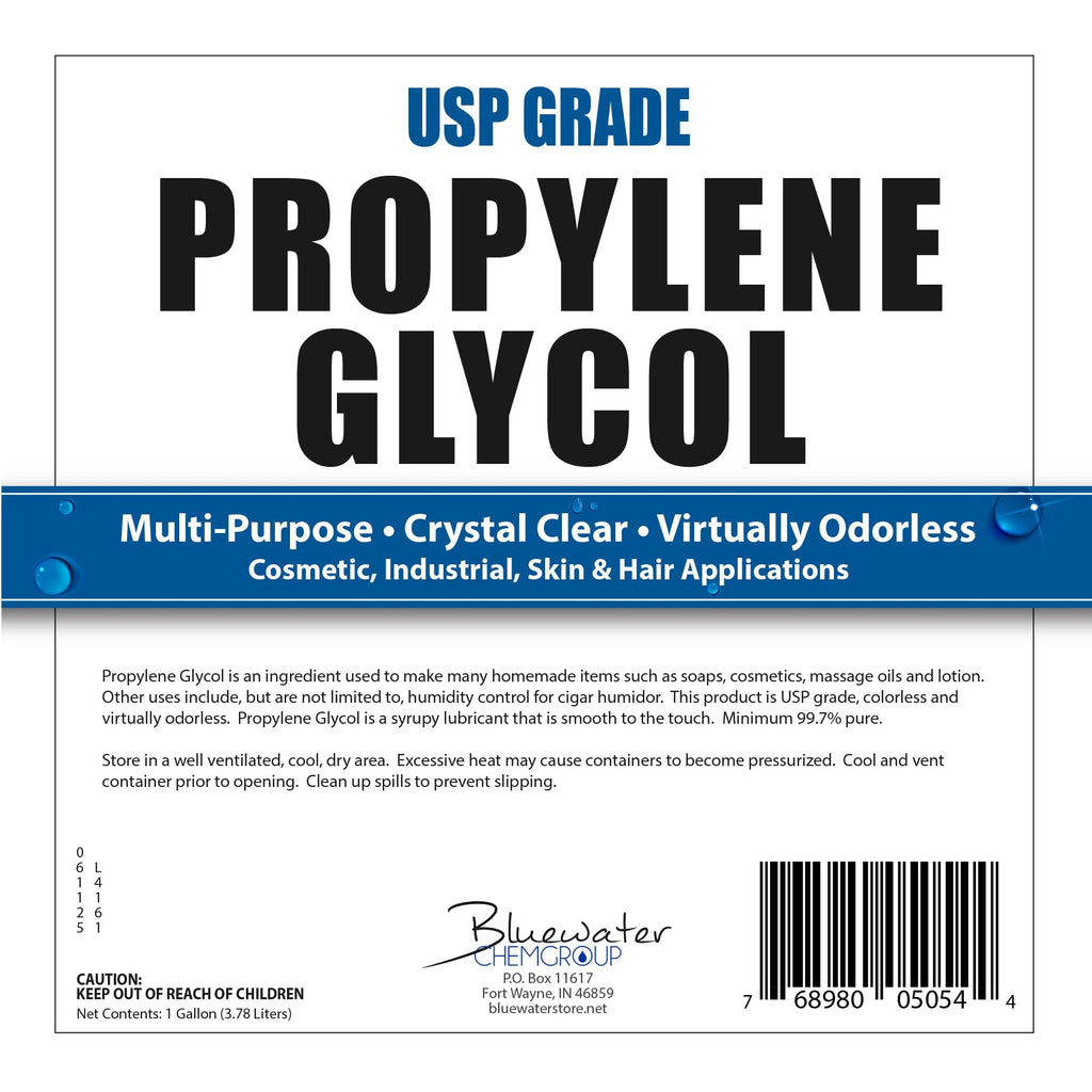 Sanco Industries Propylene Glycol - Food Grade - Highest Purity, Humectant, Fog Machine, Humidor & Antifreeze Solution, DIY, 4 Gallon Value Pack