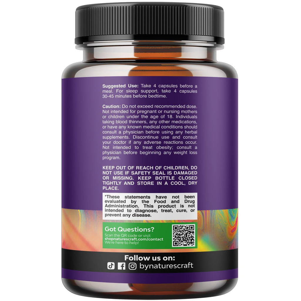 Pure Magnesium Glycinate Supplement 400mg Per Serving - Vegan High Absorption Chelated Magnesium Capsules for Women & Men with Elemental 400mg for Mood Sleep and Relaxation Support - 180 Count