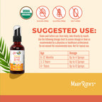 MaryRuth's Organic D3 + K2 Spray for Adults & Kids for Bone Health | Vitamin D3 as Cholecalciferol | Vitamin K2 | Immunity | Mineral Absorption | Heart Health | Vegan | Non-GMO | Gluten Free | 1 Fl Oz