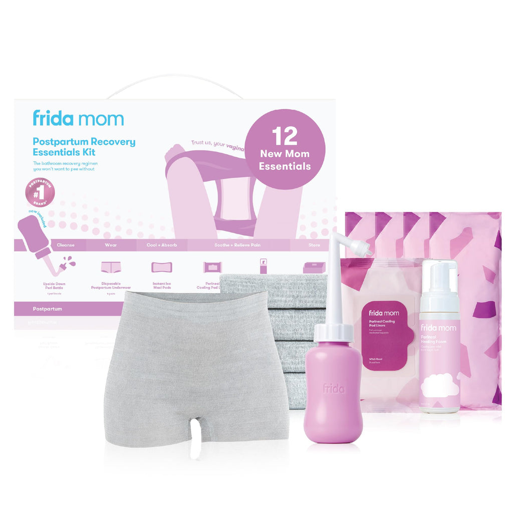 Frida 12pc Postpartum Essentials Kit, Hospital Bag Basics for New Mom