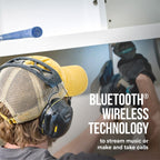 3M WorkTunes Connect Wireless Hearing Protector with Bluetooth Technology, Bluetooth Hearing Protection with a 26 dB Noise Reduction Rating