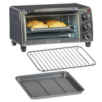 BLACK+DECKER TO1313SBD Toaster Oven, 15.47 Inch, Silver