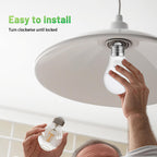 JIANGSILING A19 LED Light Bulb, 75W Equivalent LED Bulb, 11W 2700K Warm White, 1100 Lumens, Non-Dimmable Light Bulbs, CRI 85+, No Flicker E26 Base Bulbs for Home Office, 24-Pack