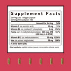 Doctor's Recipes Iron Supplement for Women Men - Gentle Iron Bisglycinate with Vitamin C, B6, Folate & B12, Stomach Friendly Iron Pills, 180 Vegan Caps
