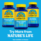 Nature's Life Green Lipped Mussel 1500 mg Capsules for Men and Women - New Zealand Green Lipped Mussel Supplement - Joint Health Support - 30 Servings, 90 Capsules