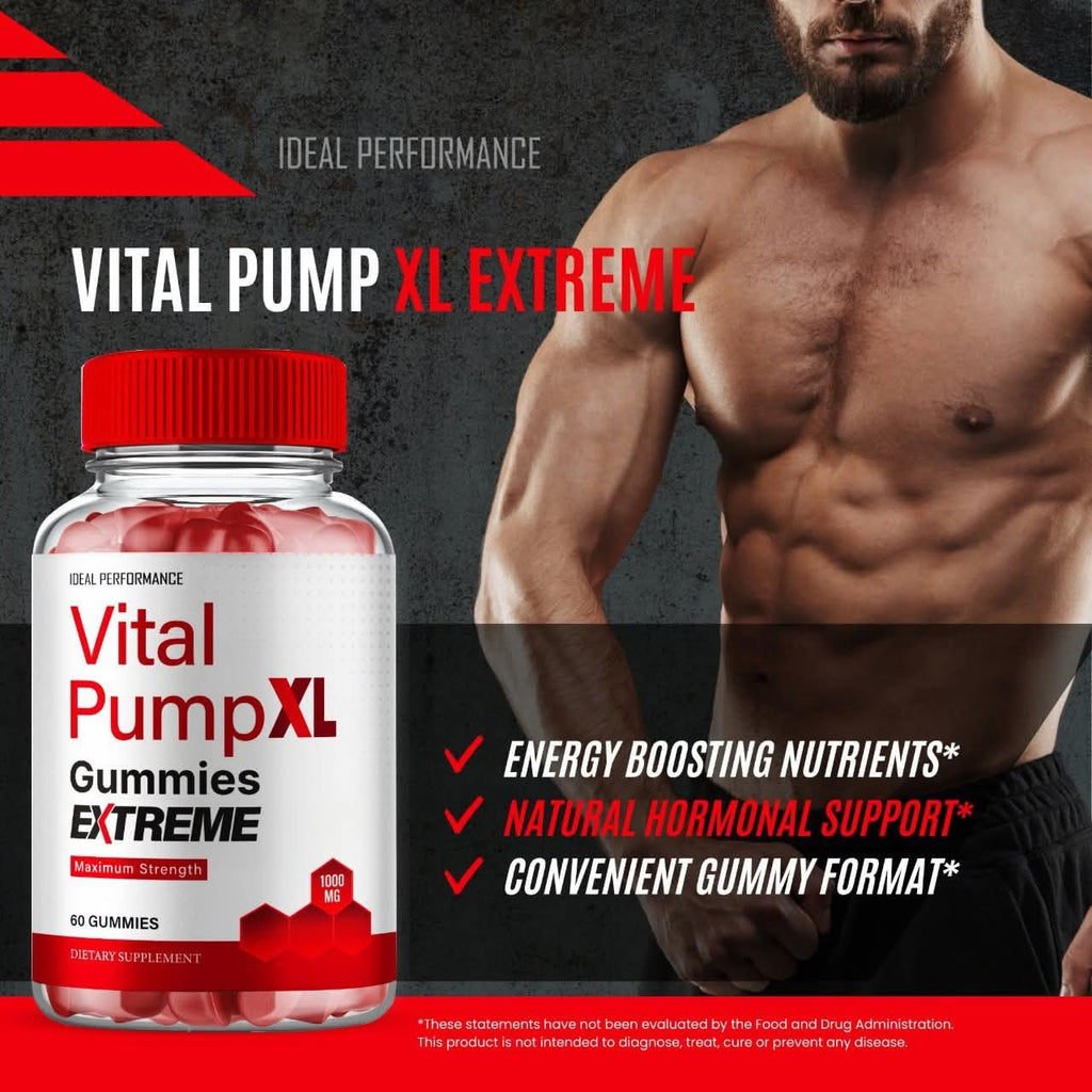 Vital PumpXL Gummies, Official Vital Pump XL Gummies for Men - Maximum Strength Performance, All Natural Support Overall Health & Wellness, VitalPumpXL Advanced Formula Gummy Reviews (2 Pack)