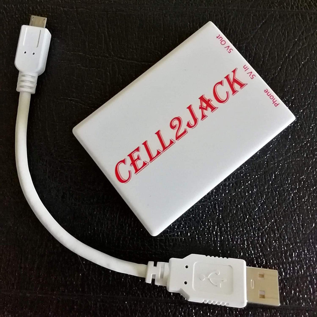 CELL2JACK - Cellphone to Home Phone Adapter, Make and Receive Cell Phone Call on Your landline Phone Free - Cell Phone to Landline Dock - Cell to Landline Converter