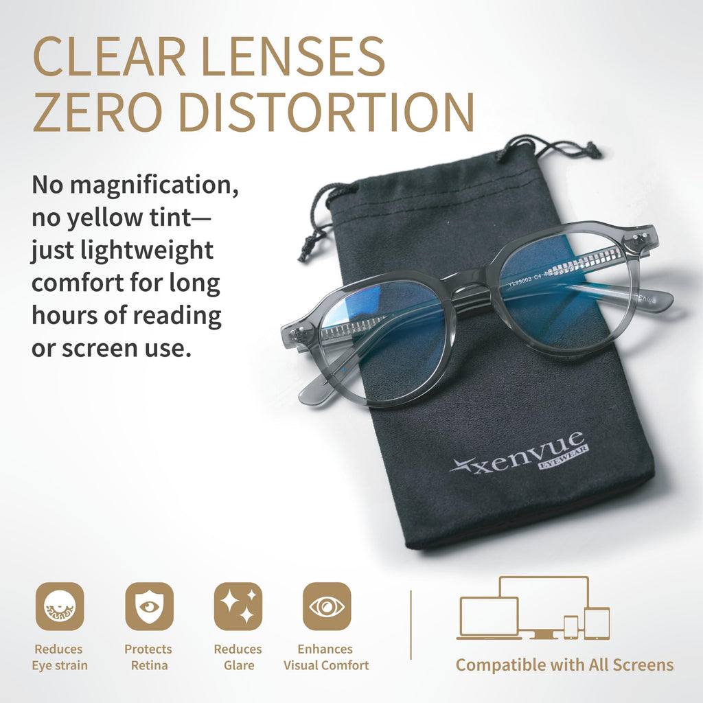 Xenvue Blue Light Blocking Glasses for Men and Women – Premium + Stylish Computer and Screen Eyewear, Reduce Eye Strain.