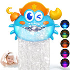 Bath Toys,Crab Baby Bath Toys Light Up Bath Bubble Machine with Colourful RGB Light Great Birthday Gift for Boys and Girls Toddler Toy for Kids Ages 1-3 4-8