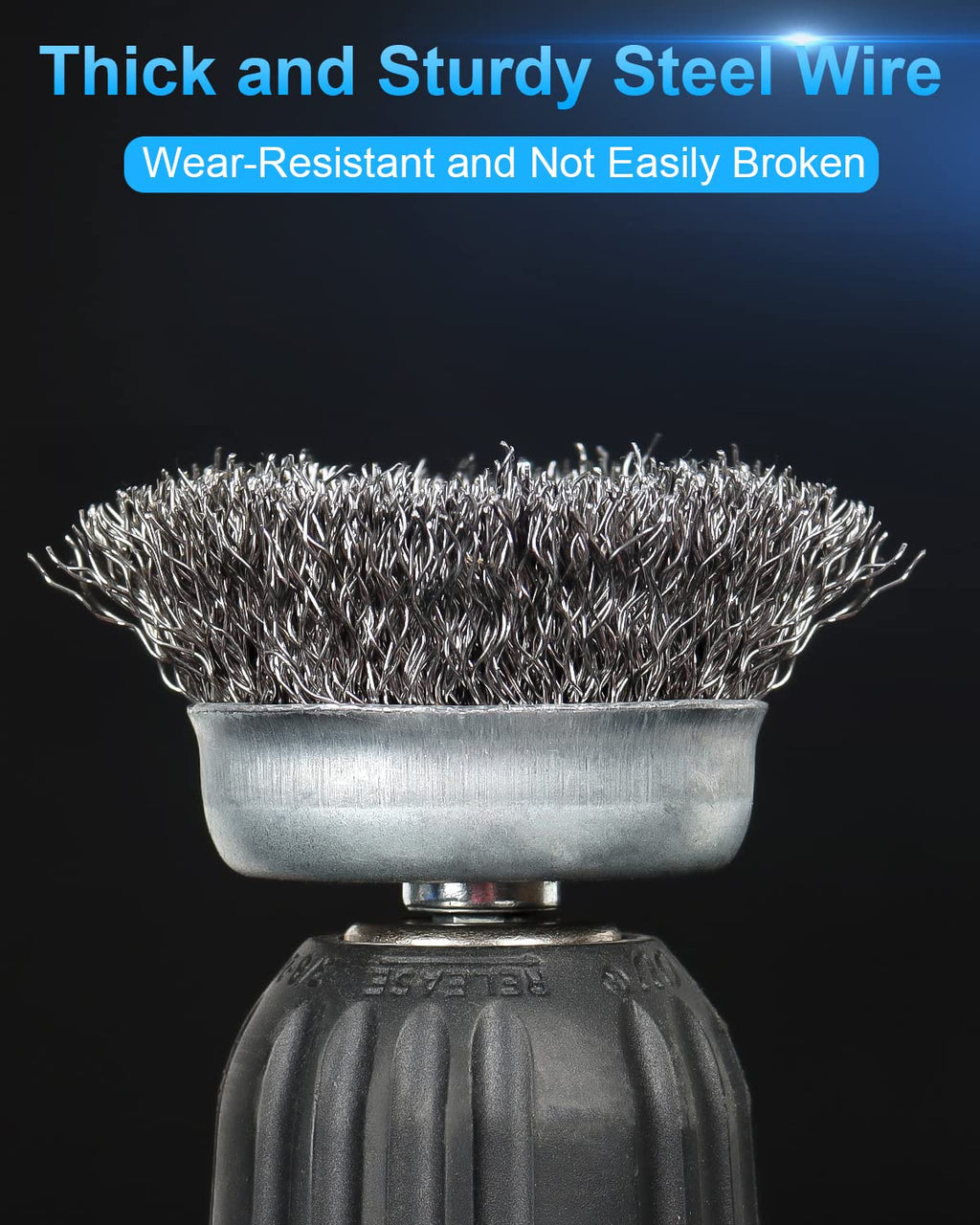 Rocaris 6 Pack Carbon Steel Wire Wheel Brush, Wire Brush for Dill