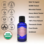 Organic, Frankincense Essential Oil, Food Grade, for Face – 100% Pure, Frankincense, Resin, Oil, Boswellia Serrata, Edible, by Zongle Therapeutics, 1 OZ