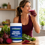 LifeSource Vitamins Beet Root Powder - Organic 10 oz - 57 Servings - US California Beets - Non-GMO