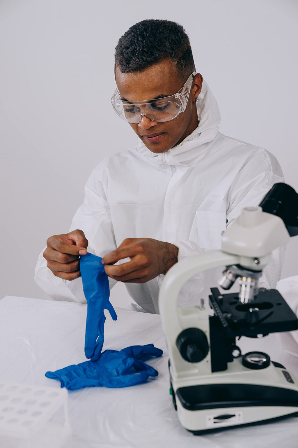 Inspire Nitrile Exam Gloves | The Original Quality Stretch Nitrile Cobalt Blue | 4.5 Gloves Disposable Latex Free Medical EMT (Cobalt Blue, XXL)