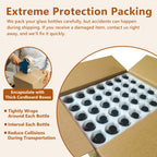 35 Pack 4oz Amber Glass Boston Round Bottles with Polycone Leak-Proof Phenolic Caps – Brown Airtight Refillable Containers for Homemade Vanilla Extract, Essential Oils, Herbal Medicine, and Syrups