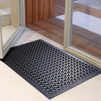 Anti Fatigue Rubber Mats - 2 Pack Restaurant Kitchen Non-Slip Bar Floor Entry Door Drainage Mats - Indoor/Outdoor Use - 36 x 60 Inches