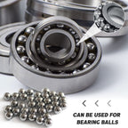 100 Pieces 1/2"(0.5'') Steel Bearing Balls Precision Bearing Steel Ball Assortment Kit(13mm)