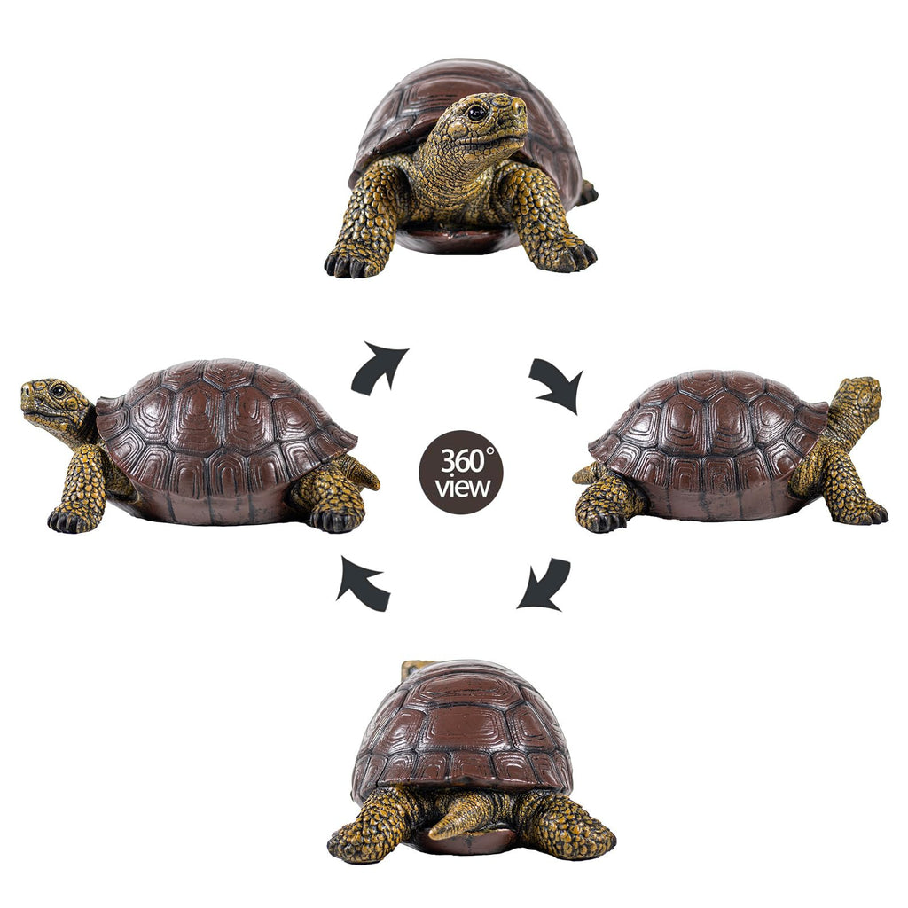 SHAODIE Garden Turtle Statue, Large Resin Tortoise Sculpture, 13L x 8.6W x 5.5H inches, Outdoor Yard Lawn Ornament,Home Decor