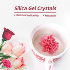 Wisesorb (NET 2 LBS) Silica Gel Flower Drying, Silica Gel Flower Drying Crystals, Color Indicating Flower Drying Silica, Reusable Silica Gel for Drying Flowers