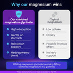 Adndale Magnesium Glycinate 400 mg Gummies with Ashwagandha, Magnesium Malate & Taurate, Tart Cherry, Magnolia Bark, Lemon Balm, Passionflower, Chamomile, L-Theanine, Zinc, Vitamin K2 & D3. 180CT