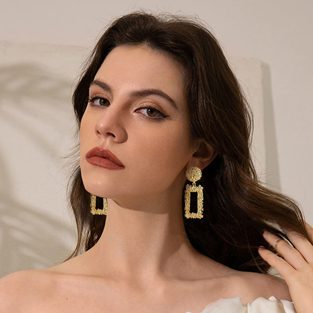 HAIAISO 9Pairs Clip on Drop Earrings for Women, Non Piercing