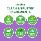 Lifeable Bovine Colostrum Powder, 2000mg, 30% IgG, Unflavored, 30 Servings