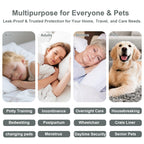 Washable Underpads (34x36 Inch) - Waterproof Reusable Bed Underpads, Heavy Absorbency Incontinence Bed Pads for Adults, Kids, Elderly, and Pets, Leakproof & Non-Slip Mattress Pad for Bedwetting