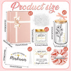 Singhoow 6 Pcs Godmother Proposal Gift Set, 16oz Cup,Spanish,Pink
