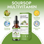 Simply Sours Organic Soursop Graviola Extract Drops - 5000mg Pure Leaf & Fruit Liquid Supplement, Sugar-Free Gluten-Free, 2 fl oz (60 Servings)