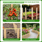 Layrslot 30 Pcs 12 Inch Wooden Garden Stakes, Wooden Stakes for Signs, Grade and Survey Stakes for Plant Support, Silt Fence, Farm Survey Boundaries, Baselines