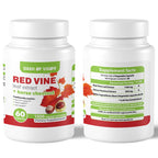 Dash of Vigor Red Vine Leaf Extract (Vitis Vinifera) and Horse Chestnut Extract, Red Vine Extract, 1500 mg, 60 Capsules
