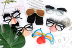 Ocean Line Funny Disguise Glasses, 6 Pairs for Halloween Photo Booth Props