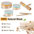 Toddlers Drum Set Toys for Toddlers 1-3,Baby Drum with Xylophone,Musical Instruments Toy, Kids Wooden Montessori Toys Birthday Gift for Boys Girls