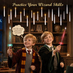 Palmatte 20P Floating Candles with Wand Timer Halloween Decorations Indoor