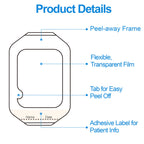 LotFancy Transparent Film Dressing, 2.37" x 2.75", 110PCS, Waterproof Wound Cover, Sterile Adhesive Clear Bandage for Tattoo Aftercare, IV Catheters, Post-Surgical Showering, Medical Devices